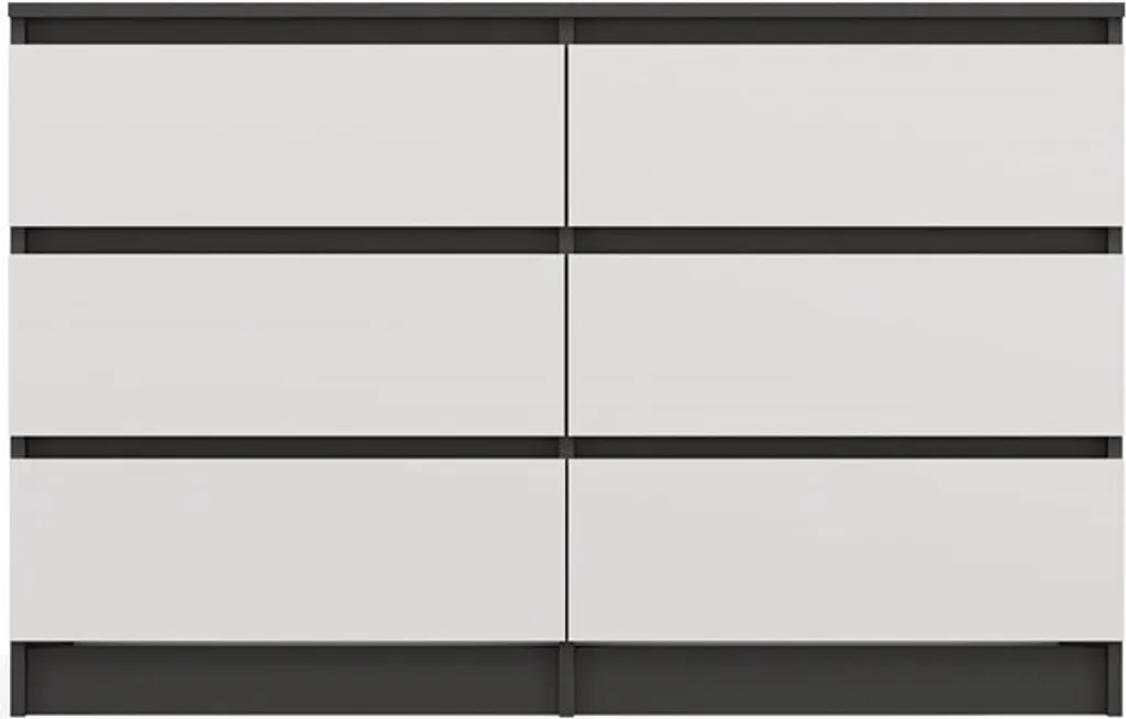 Optimisez votre espace avec la commode large TAAVI gain de place 6 tiroirs - 13