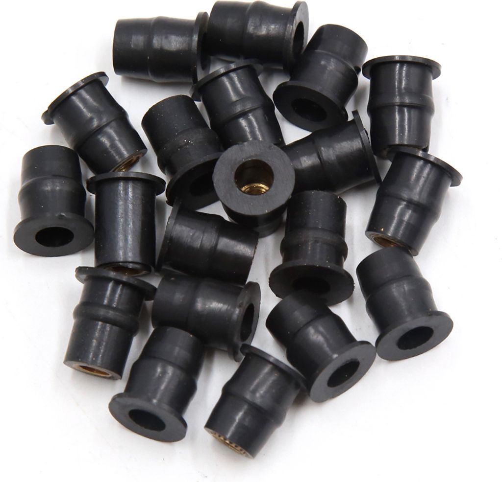 20Stk Gummi Motorrad Windschirm Windschutz Schirm Brunnen Nuss DE de