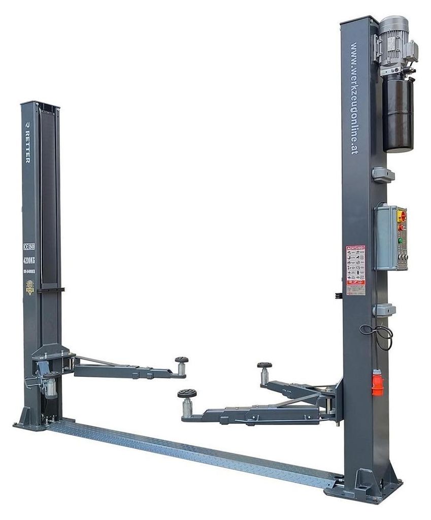 RETTER Zwei-Säulen-Hebebühne Automatische Entriegelung Produktbild 