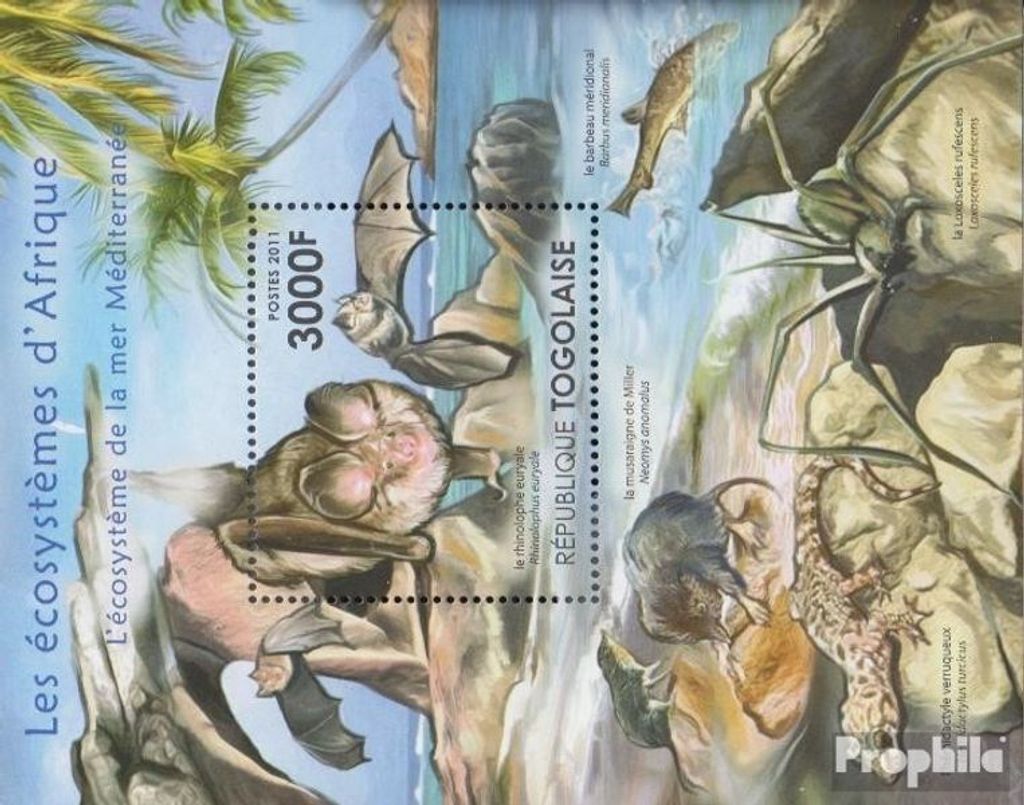 Briefmarken Togo 2011 Mi Block651 (kompl.Ausg.) postfrisch Afrikanische Ökosysteme
