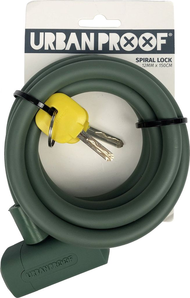 Urban Proof Kabelschloss Ø12mm x 150 cm Stahl/PVC Matt Blau