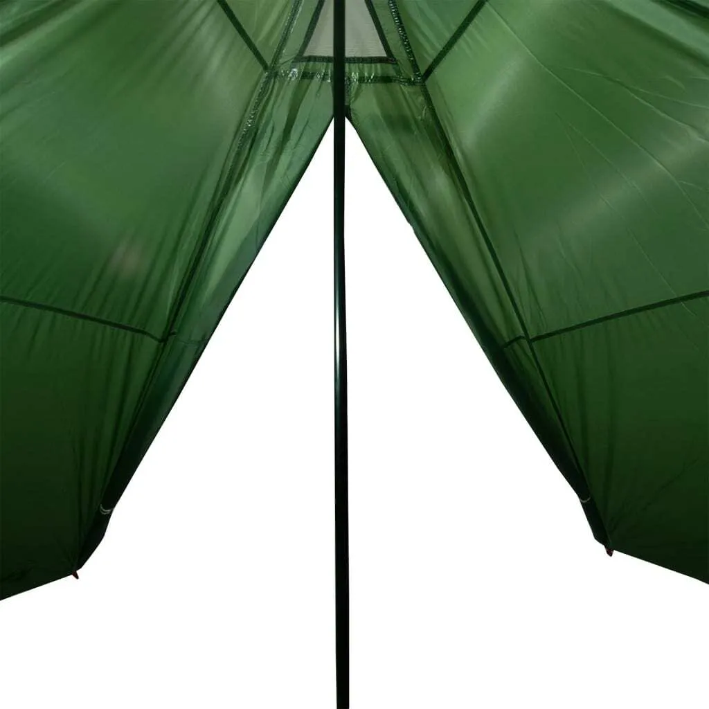 Tipi de Camping Imperméable Vert 7 Personnes Haute Résistance - 9