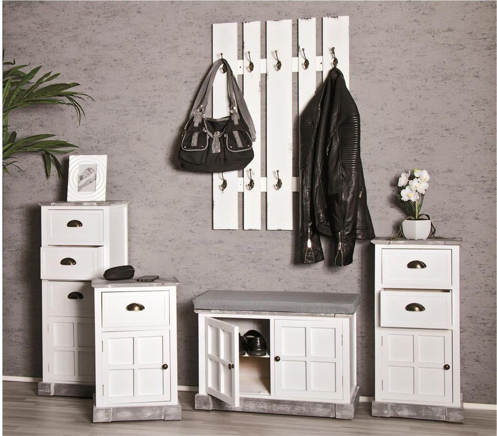 HAKU Industrial Bank 100cm - Echt Leder Braun Mit Metallgestell