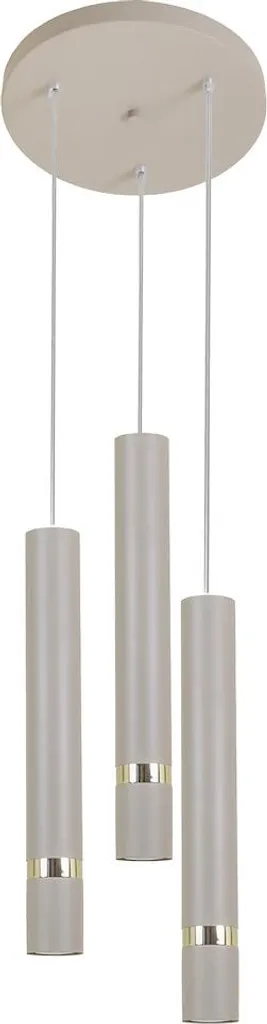 Suspension ronde JOKER Milagro en cachemire et doré 3xGU10 10W - Chic