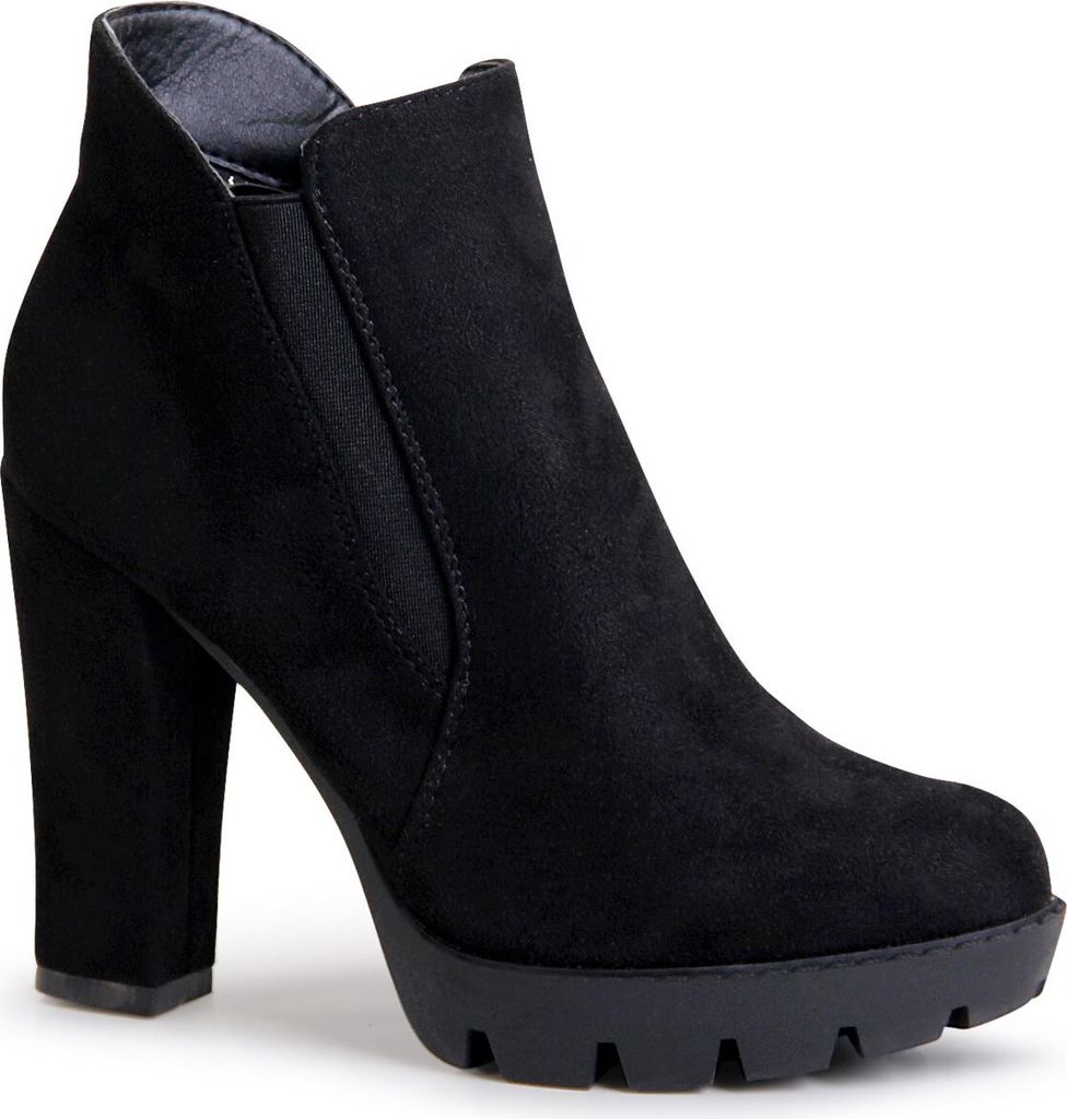 topschuhe24 1689 Damen Plateau Stiefeletten Ankle Boots, Farbe:New Black, Größe:38 EU