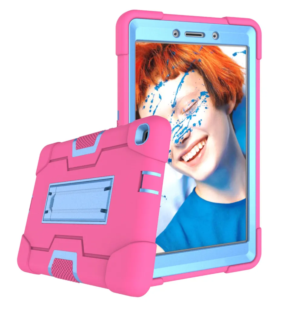 Custodia Samsung Galaxy Tab A 8.0 2019: Robustezza Vera Rosa Blu - 5