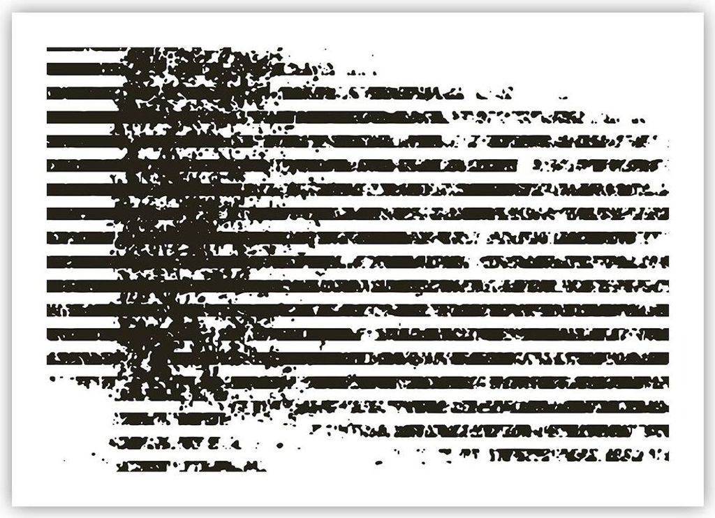 Poster - Poster ohne Rahmen - Abstraktion Schwarz Gürtel - Produktbild 