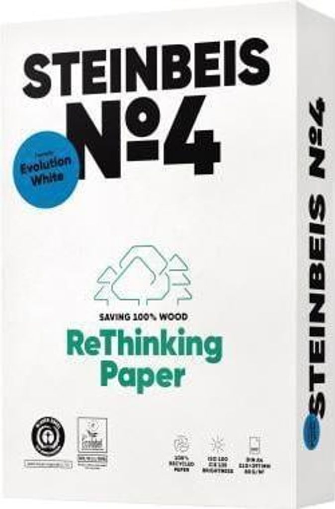 Steinbeis No. 4 Recyclingpapier A 4 80 g 500 Blatt ISO 100 Produktbild 