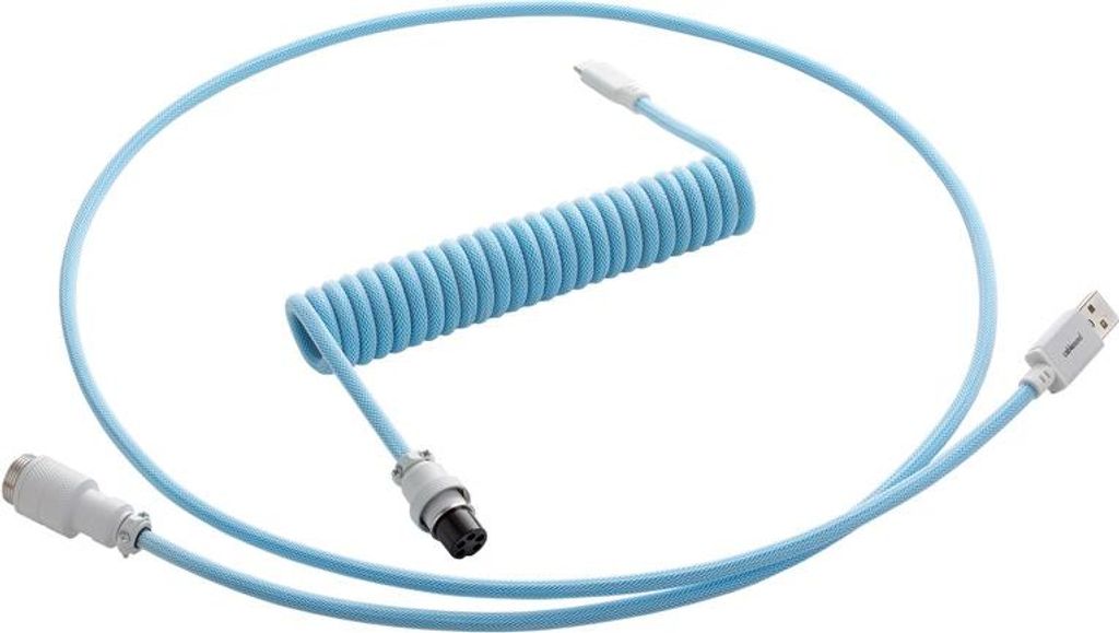 CableMod CableMod CM-PKCA-CWAW-LBW150LBW Blueberry Cheesecake Spiralkabel für Gaming-Tastaturen