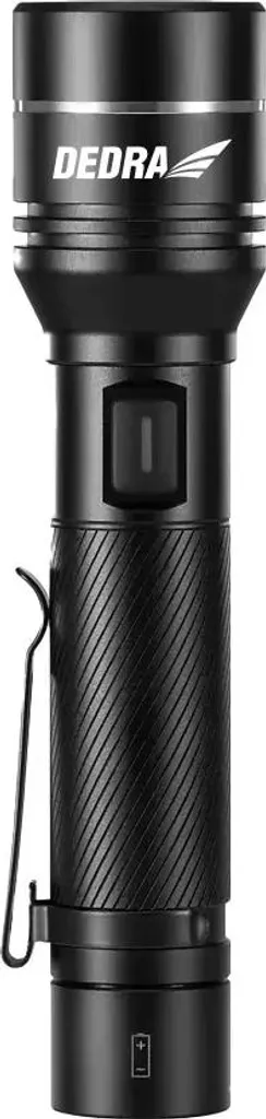 Torche LED rechargeable 1000 lumens avec batterie 2200mAh modèle DEDL0951
