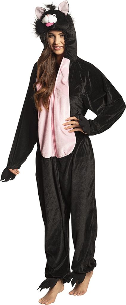B88066-165 schwarz Kinder Damen Herren Katzen Kostüm Gr.bis max.165 cm Körpergröße