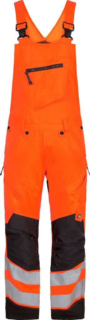 F. Engel Safety Latzhose, Orange/Anthrazit Grau, Gr. 26