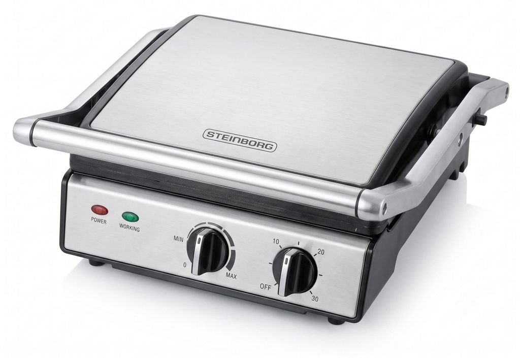 Steinborg 180° Kontaktgrill 2000 Watt | 30 min Timer | Produktbild 