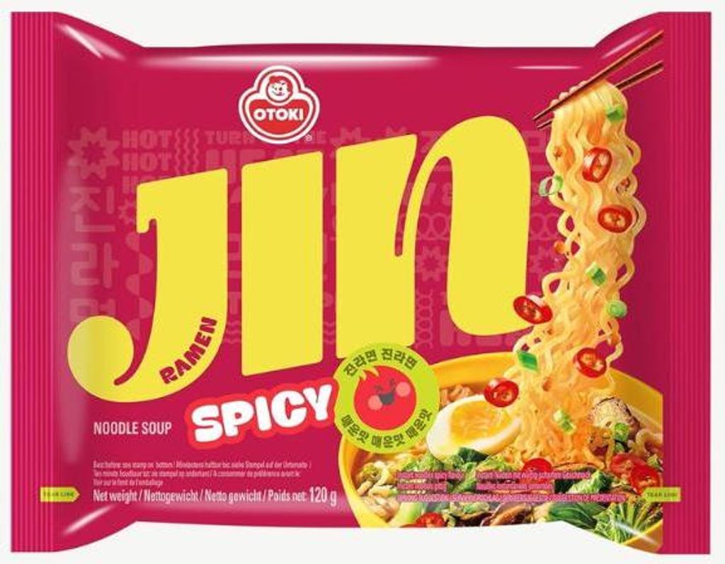 A package of instant ramen noodles.