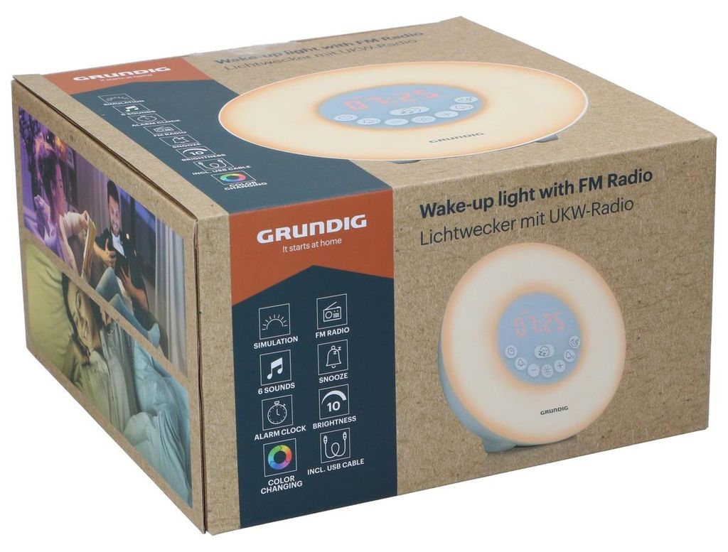 Grundig Lichtwecker mit FMRadio - Wecker mit natürlichen Produktbild 