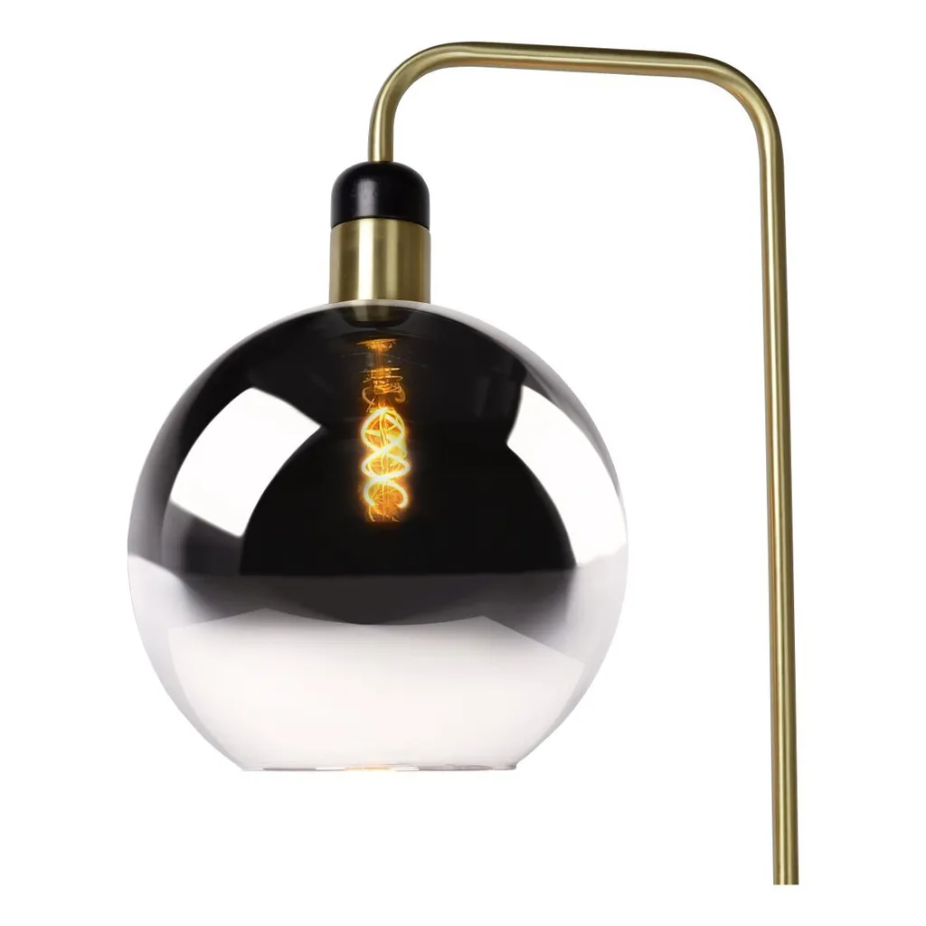 Lampadaire Globe en Verre Fumé Julius E27 pour Salon et Chambre Chic