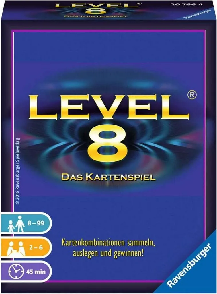 Niveau 8 Ravensburger Jeu de Cartes avec 8 Niveaux de Difficulté Variés