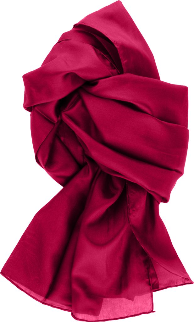 Seidenschal Halstuch Schal weinrot bordeaux Seide 180x45cm Produktbild 