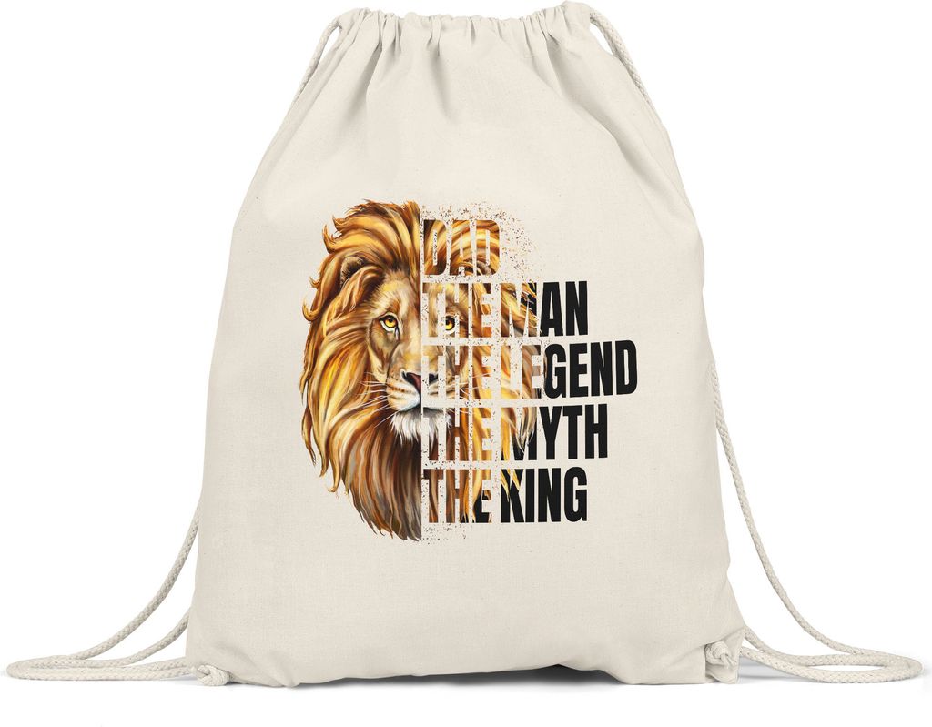 Dad The Man Myth Legend King Turnbeutel Gymsack Vatertag Bester Papa Tochter Sohn Geschenk
