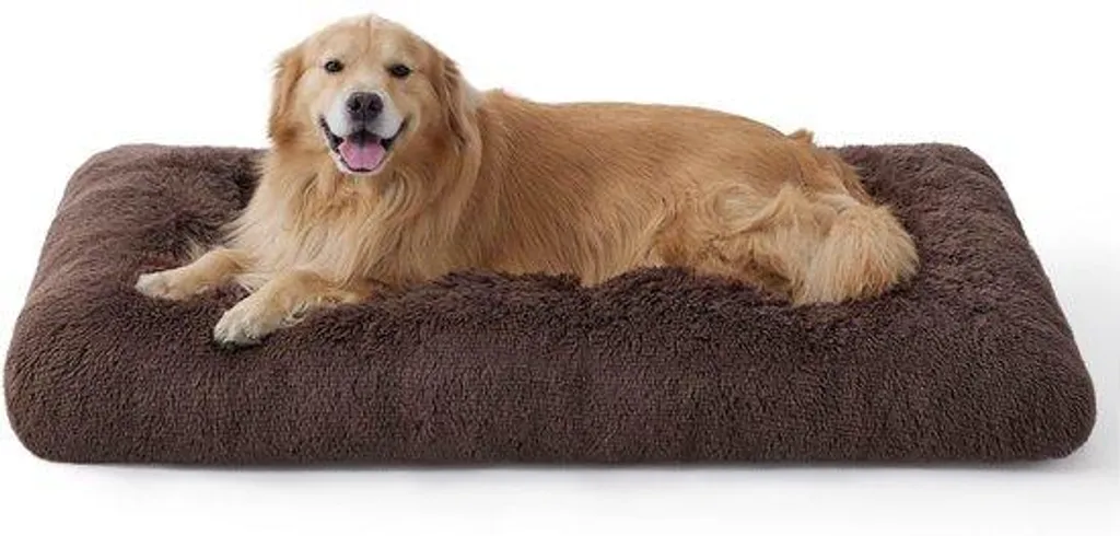 Coussin chien déhoussable moelleux 121cm avec base antidérapante pro
