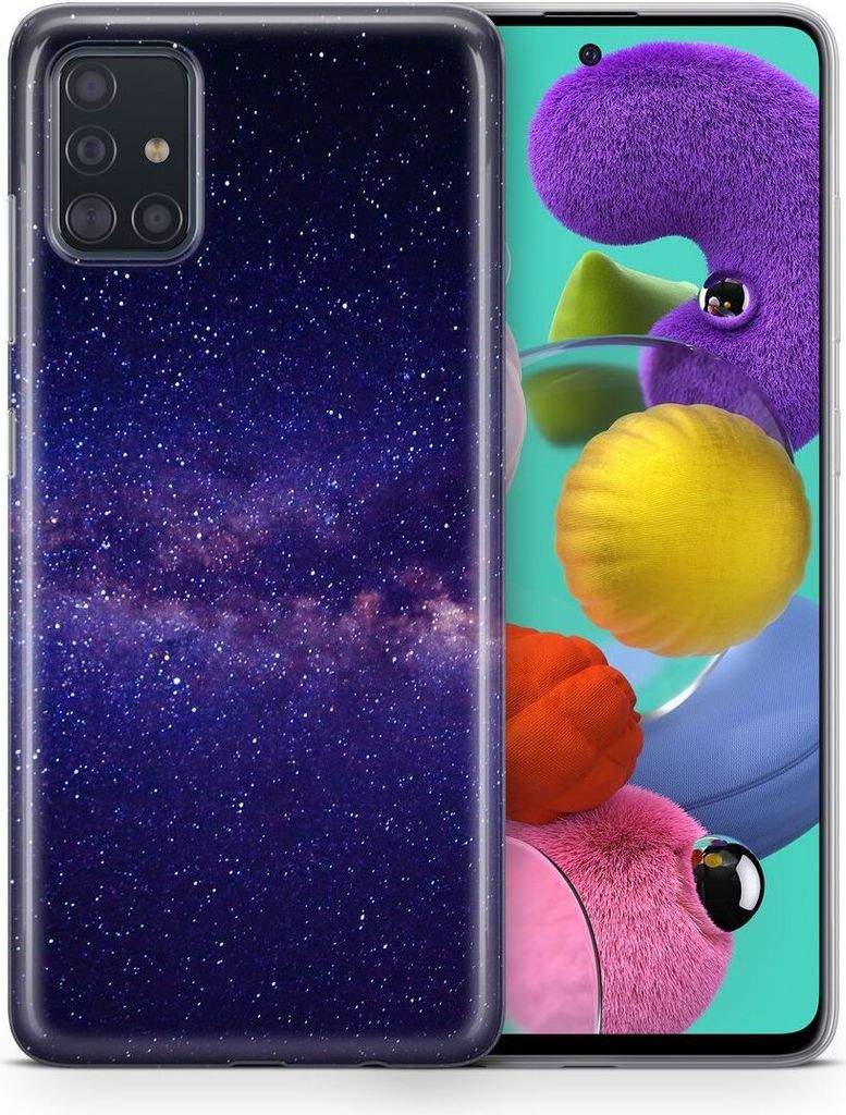 Handyhülle für Samsung Galaxy Schutz Case Cover Bumper Etui Schale Ultra Dünn, Modell:Samsung Galaxy A21s, Motiv auswählen:Sternenhimmel