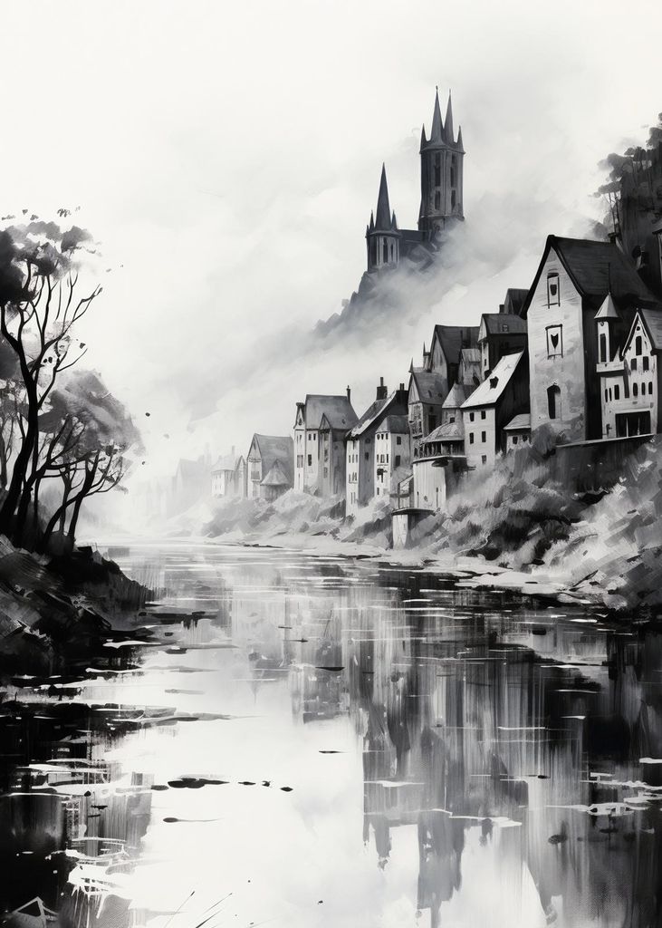 Plakat 50x70cm Nebelreflexion