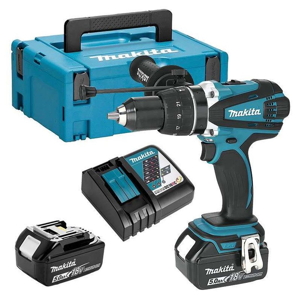 Perceuse Visseuse à Percussion MAKITA DHP458RTJ 18 V Li-ion Image du produit 
