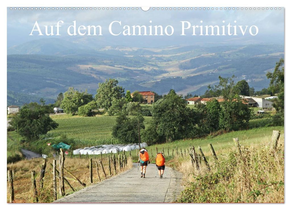 Auf dem Camino Primitivo (Wandkalender 2027 DIN A2 quer), CALVENDO Monatskalender