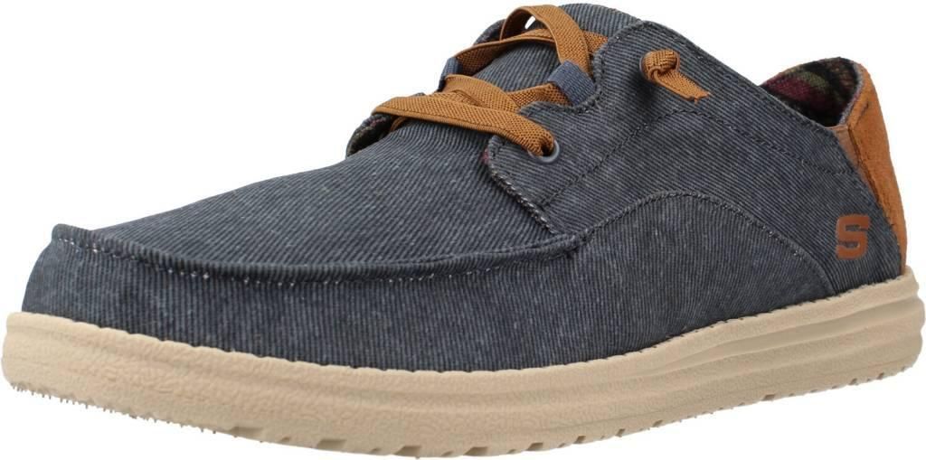 SKECHERS MELSON - MOC TOE Modrá Obrázok produktu 