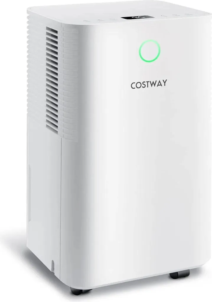 Déshumidificateur d'air mobile 12L par jour avec minuterie 24h blanc