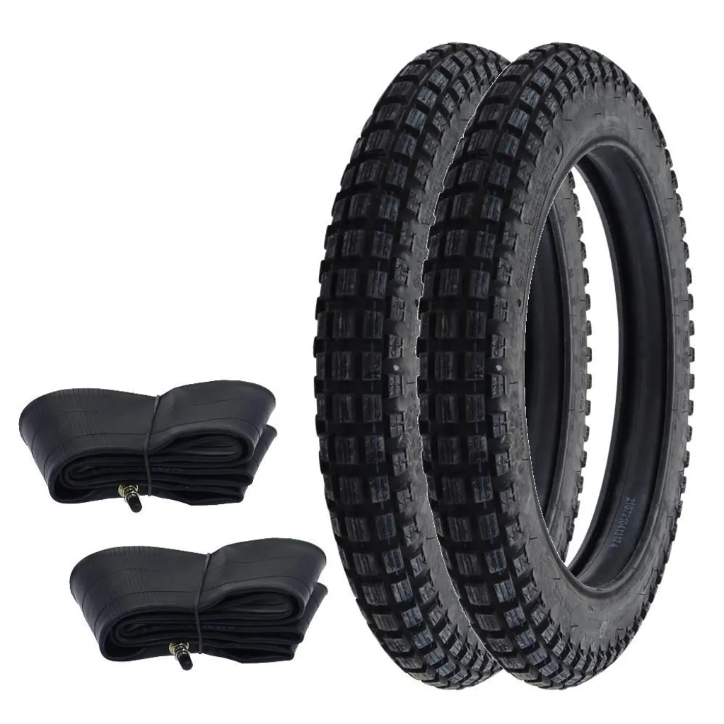 Paires de pneus moto 3.00-16 Kenda K262 profil trail et motocross TT