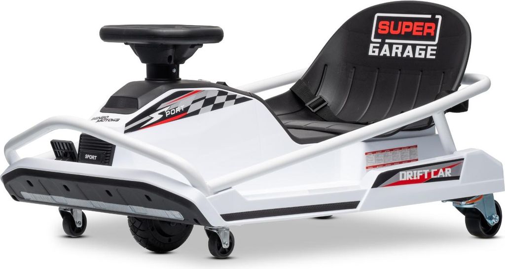 Beneo Motors Drift Elektro-Go-Kart 24V, weiß, Produktbild 