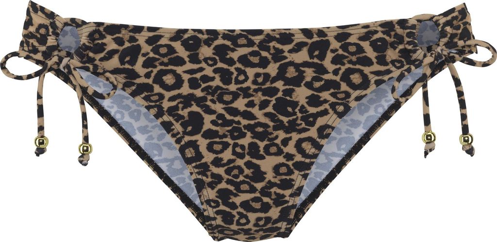 VIVANCE Bikini-Hose Thora schwarz nougat bedruckt Größe 38