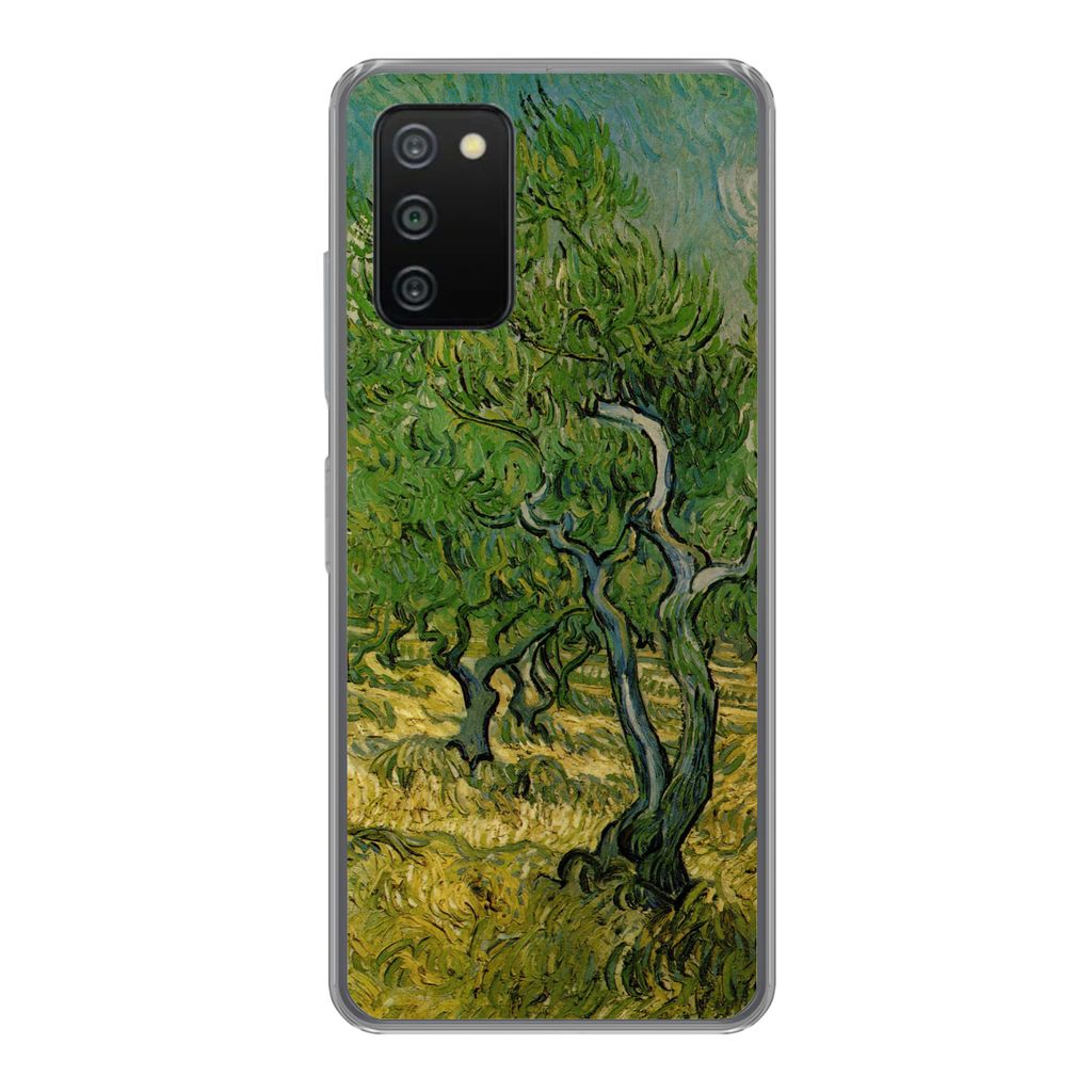 MuchoWow Handyhülle Schutzhülle Hülle für Samsung Galaxy A03s Olivenhain - Vincent van Gogh Silikon Softcase Handy Hülle - Schutz
