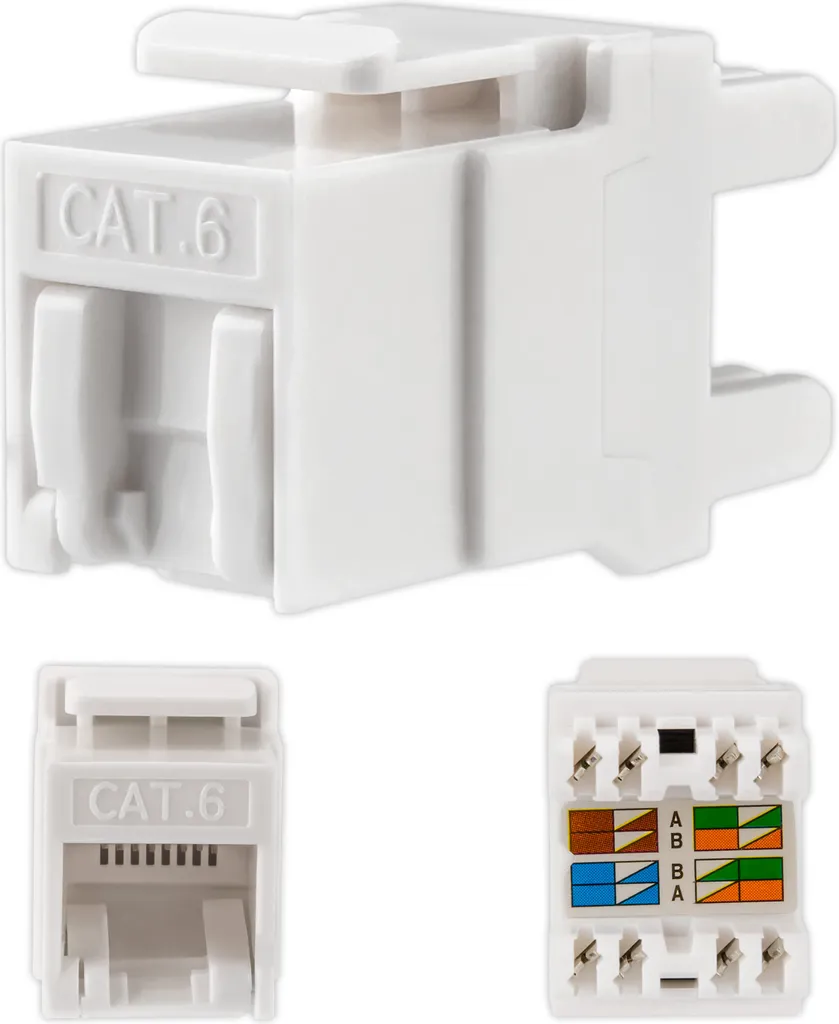 Fiche RJ45 mâle S-Conn pour câblage informatique et réseau local domestique