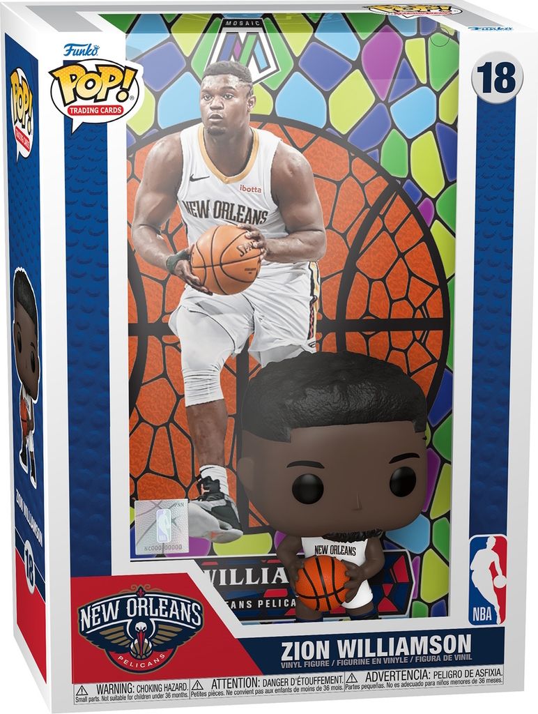NBA New Orleans Pelicans - Zion Williamson 18 - Funko Trading Cards