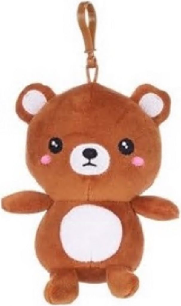 KAWAII Kuties Plüsch Kuscheltier Plüsch Plüschfigur Teddybär Stofftier für Kinder Bagclip 12 cm Teddy Anime Kawaii Plush Stofftier Cute Plushi...