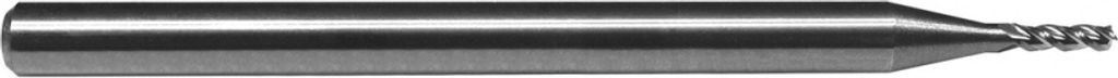 PAULIMOT VHM-Schlichtfräser Ø 1,0 mm 45° für Aluminium, 3-schneidig, poliert