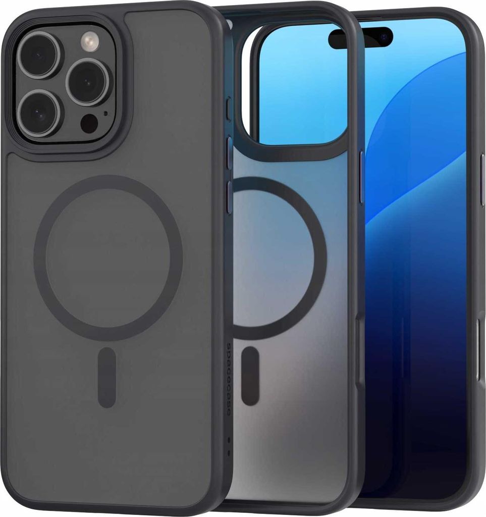 Spacecase Hybrid Mag iPhone 16 Pro Max schwarz