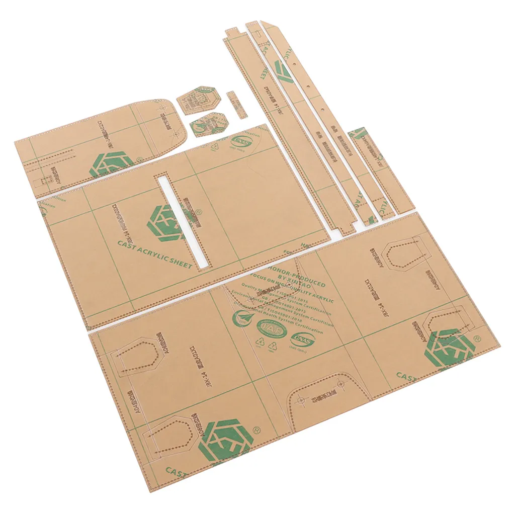 Modèle acrylique pour cuir avec trous de couture - Finition durable - 7