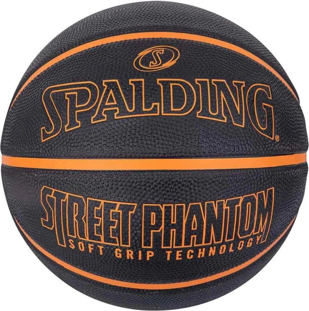 Ballon de Basket Spalding Phantom Noir Taille 7 - Modèle 84383Z Durable