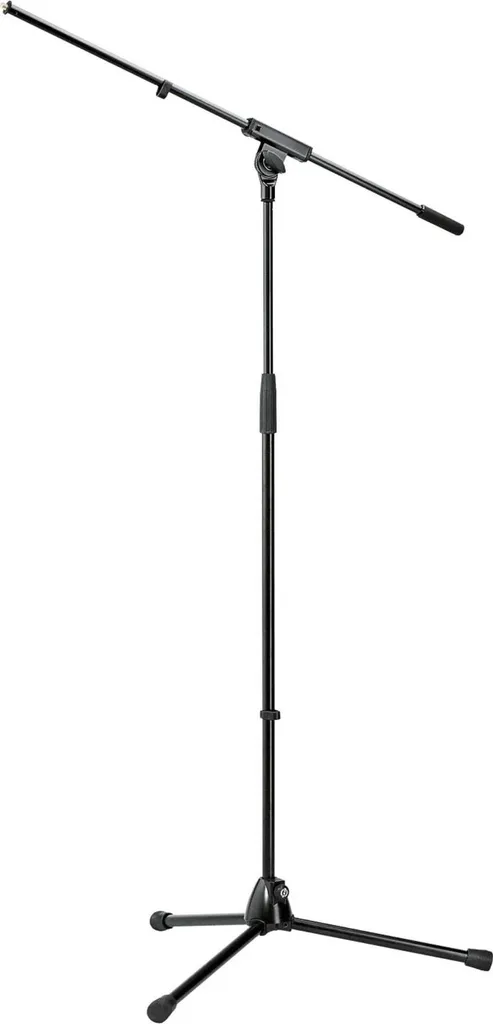 Support de microphone droit K&M 21060 télescopique de haute qualité