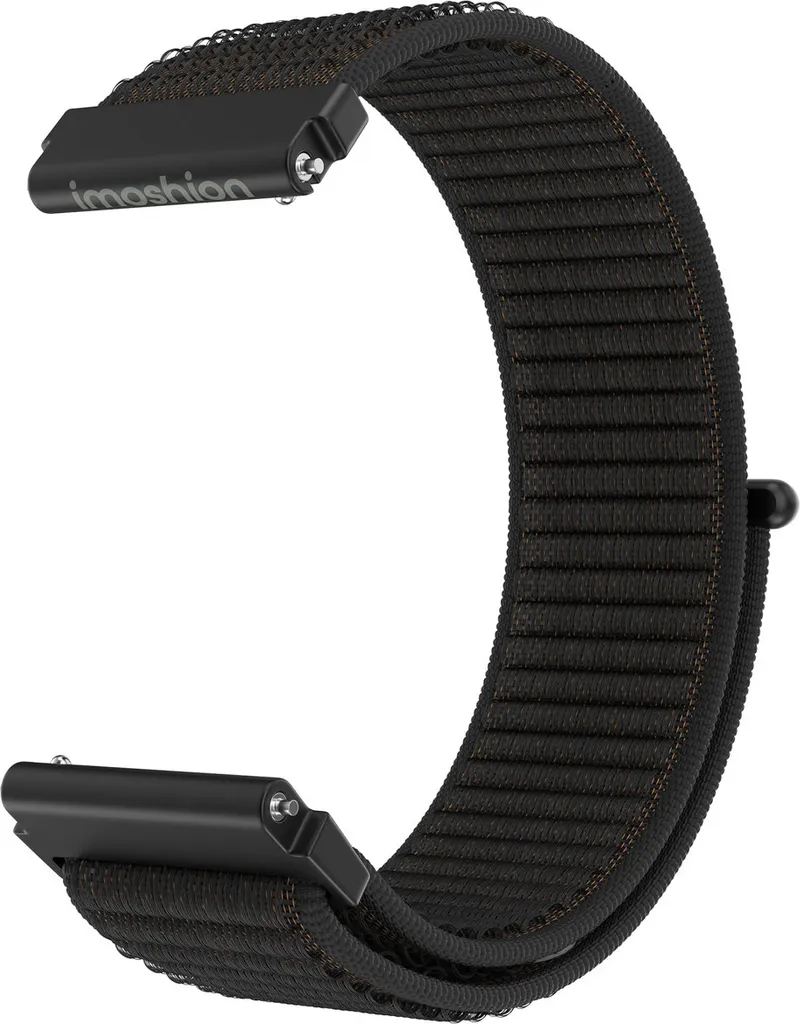 cinghia in nylon imoshion con chiusura a velcro - Attacco universale da 22 mm - Nero