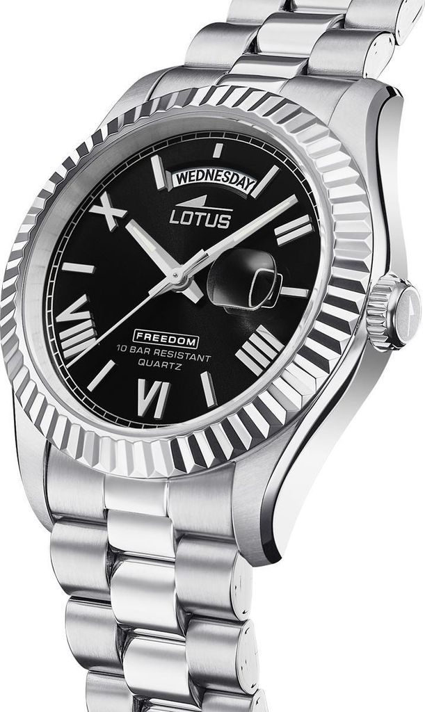sustaです。 Lotus 18854/4 Męski zegarek na rękę Freedom Black z