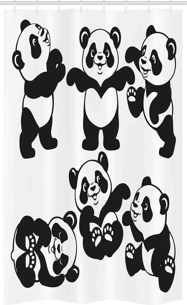 Tenda da Doccia Panda Zoo ABAKUHAUS 120x180 - Decorazione Bagno Moderna