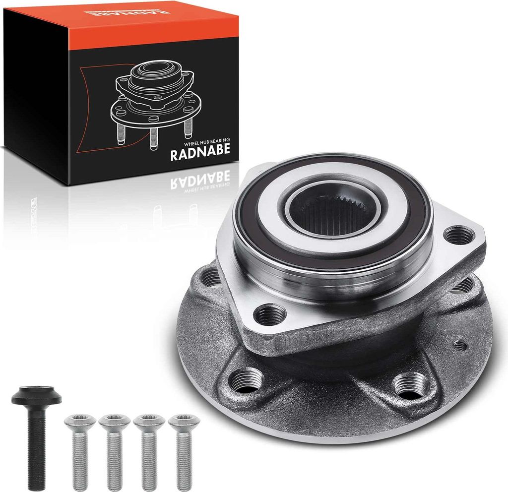 Frankberg 1x Radnabe Radlagersatz Vorderachse beidseitig für Audi A3 Cabriolet Limousine Sportback Q2 Q3 TT Seat Skoda