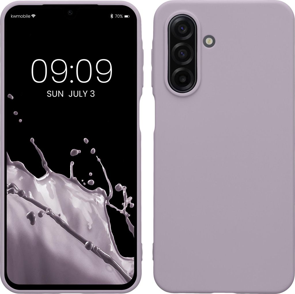 kwmobile Hülle kompatibel mit Samsung Galaxy A17 4G / 5G Hülle - weiches TPU Silikon Case - Cover geeignet für kabelloses Laden - Lavendel