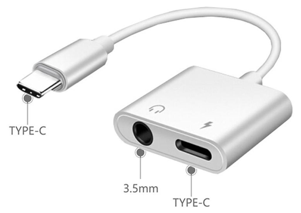 B53 USB 3.1 Typ C Stecker auf Buchse +Klinke Jack AUX 3,5mm Buchse Audio Adapter