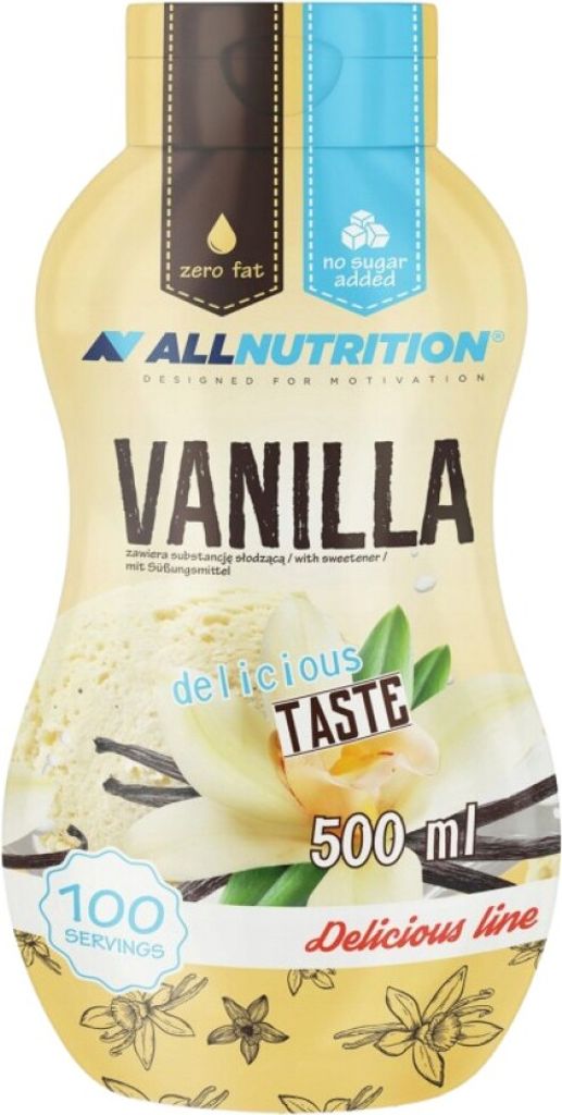 ALLNUTRITION Sweet Sauce 500ml Vanille süße Soße ohne Produktbild 