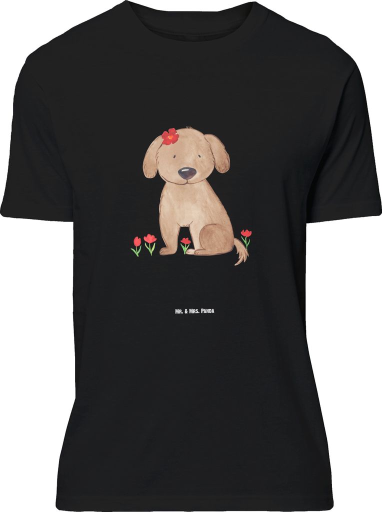 Mr. & Mrs. Panda Größe L T-Shirt Hund Dame - Schwarz - Geschenk, mit Spruch, Tshirt, Liebenswert, Hundeglück, Hundeliebe, Shirt, Liebe, Sprüche...
